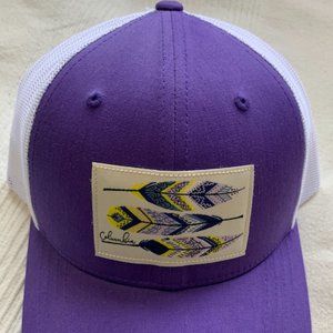 Purple Columbia Trucker Snapback Mesh Cap NWOT